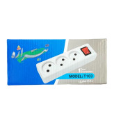 سیم سیار 3 خانه تیراژه با سیم 1،80