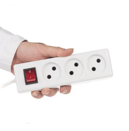 سیم سیار 3 خانه تیراژه با سیم 1،80